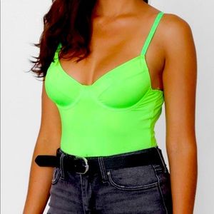 Neon Bodysuit Green